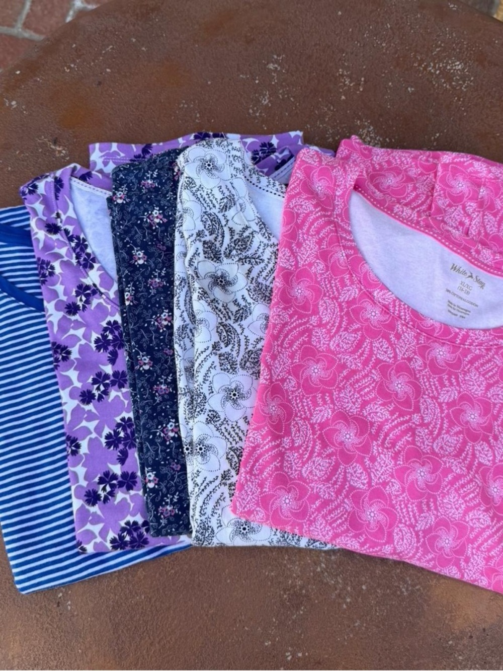 White Stag multicoloured cotton basic t-shirts bundle Size XL / basically new - Picture 2 of 3